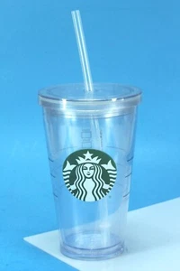 Starbucks con tapa 16 oz. Vaso con pajita. Solo para bebidas frías. - Imagen 1 de 7