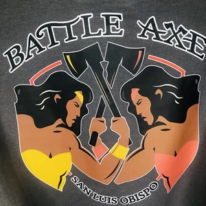 Gildan Kapuzenpullover grau schwere Mischung ""Battle Ax"" Logo 18500 - Bild 1 von 7