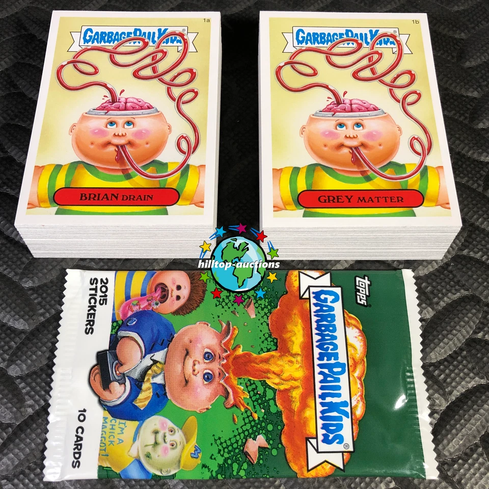 GARBAGE PAIL KIDS 2015 1ST SERIES 1 COMPLETE 132-CARD GPK SET +WRAPPER S1 L@@K! - Image 1 of 1