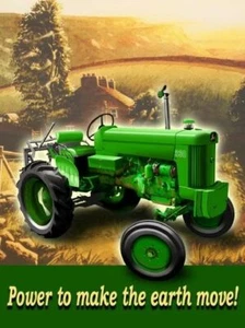 John Deere 330 Tractor power to make earth move design metal sign 30cm x 40cm - Picture 1 of 1