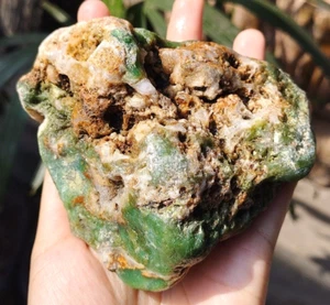 321Gr Natural Rough Green CHRYSOPRASE Mineral Specimen Rough - Picture 1 of 10