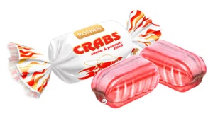 Ukrainische Süßigkeiten ROSHEN harte Süßigkeiten Karamell ""Krabben"" Kakao Erdnüsse 200g 7oz - Bild 1 von 1