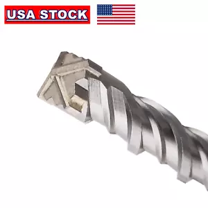 1-1/8 Zoll x 18 Zoll SDS PLUS 4 Fräser Drehhammer Bohrer Bit für Betonmauerwerk - Bild 1 von 13
