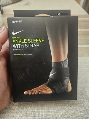 NIKE PRO ANKLE STRAP SLEEVE SIZE XS NEW OPEN BOX M5 - Image 1 of 3
