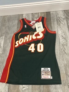 MITCHELL & NESS SHAWN KEMP AUTHENTIC SEATTLE SUPERSONICS JERSEY SZ 36 S 1995-96 - Picture 1 of 13