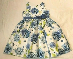 Neu mit Etikett Gymboree Dressed Up immergrün Blüten Blumen Schleife Kleid Mädchen 5 6 7 8 12 - Bild 1 von 5