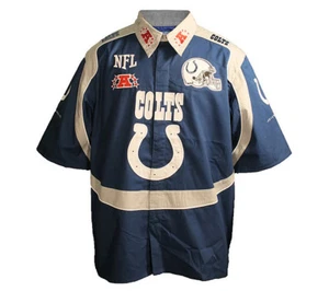 NFL Indianapolis Colts Nascar - Bowling Style End Zone Shirt (Medium) New - Picture 1 of 1