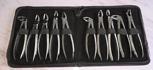 Dental Tooth Extraction Forceps For Upper & Lower Molars Oral Surgery Pliers set - Picture 1 of 3