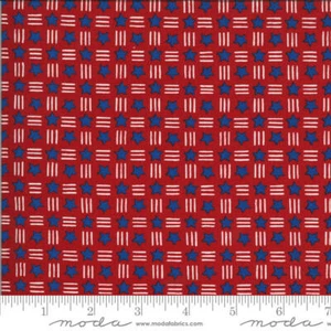 Moda AMERICA THE BEAUTIFUL Barnwood Red 19987 11 Quilt Fabric By The Yard - Deb - Picture 1 of 1