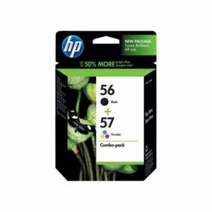Cartuchos de tinta tricolores originales HP 56 negros y HP 57 (C6656A + C6657A) - Imagen 1 de 4