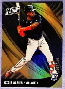 2018 Panini Black Friday Silver Foil Rookie Card #51 OZZIE ALBIES /199 - Braves - Bild 1 von 2