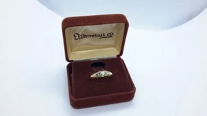 14K-18K TWO-TONE GOLD. ROUND DIAMOND SOLITAIRE RING. Vintage  - Picture 1 of 8