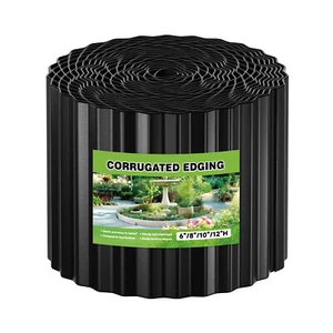 8"x50Ft Corrugated Metal Garden Edgings Galvanized Steel Landscape Edging Border - Picture 1 of 7