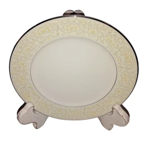 4 Sango China Phoenicia Yellow White Silver Floral Bread Butter Plates 6 5/8" - Picture 1 of 8