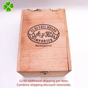 Caja de cigarros de madera vacía rectangulares El Rey Del Mundo 6,75" x 4,75" x 4,25" * - Imagen 1 de 11