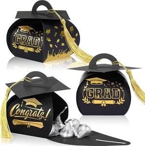 30 Pcs Graduation Cap Gift Box Graduation Party Favors Candy Boxes Treat Box wit - Picture 1 of 12