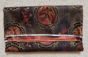 SEIDENSTOFF 100% reine Seide 75 x 148 cm Chinesische Drachen- u Phoenix Motive - Bild 1 von 7
