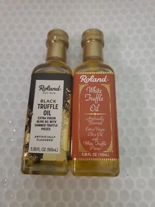 TRUFFLE OIL - White & Black - 3.38oz Ea- Roland Two Pack - Picture 1 of 4