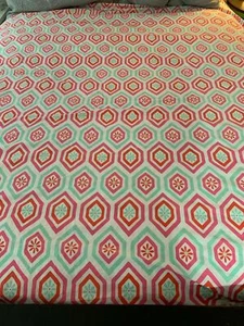 Pottery Barn PB Teen Pink Diamond Daisy Duvet - Size Full/Queen - Picture 1 of 4