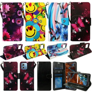 For Moto G Stylus (5G) 2023, PU Leather Wallet Phone Case Flip Stand Strap Card - Picture 1 of 32