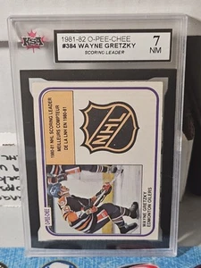 81-82 O-Pee-Chee Wayne Gretzky Scoring Leader KSA 7 🚨🚨🚨 Edmonton Oilers - Picture 1 of 2