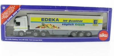 SIKU 3816 Mercedes Actros Koffer Sattelzug EDEKA Werbemodell 1:55 in OVP LKW - Bild 1 von 4