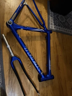 ~ Hermoso cuadro de carbono OCLV y horquilla Bontrager NOS 06 TREK PILOT 5,2 54 cm ~ Foto 1 de 4