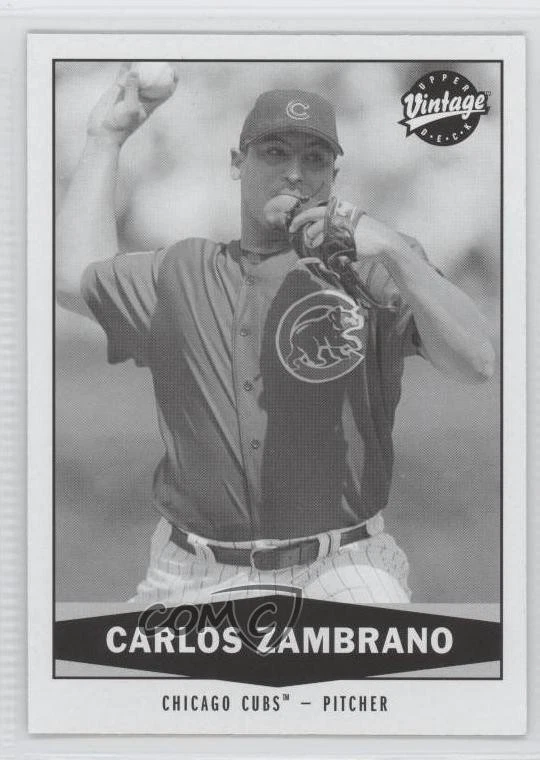 2004 Upper Deck Vintage Black & White Carlos Zambrano #195 - Image 1 of 2