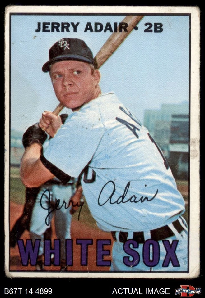 1967 Topps #484 Jerry Adair White Sox 1 - POOR - Image 1 of 1