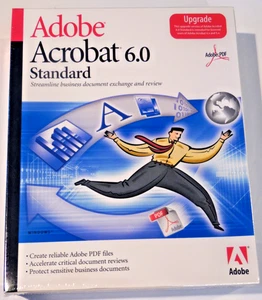 Adobe Acrobat 6.0 Standard *UPGRADE* CD-ROM Windows (98, NT, 2000,XP)-New Sealed - Picture 1 of 14