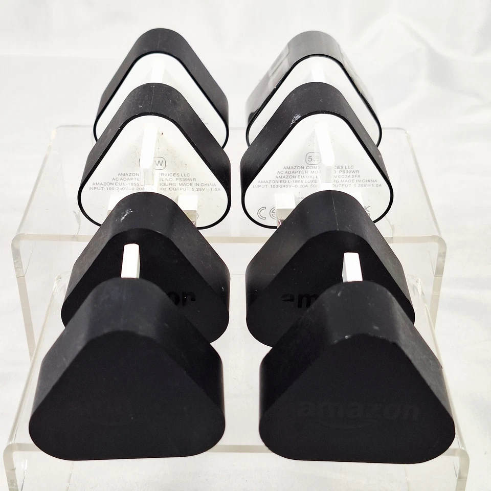 8 x Genuine Amazon UK Plug 5W 5.25V 1A USB Wall AC Adapter Charger Plug PS39WR - Image 1 of 4