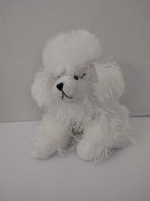 WEBKINZ White Poodle Plush Stuffed Animal,Black Eyes,Nose No Code - Image 1 of 4