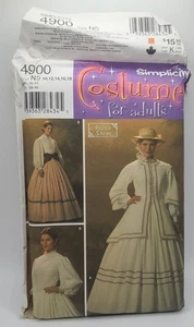 Simplicity 4900 N5 Antebellum Costume Pattern Misses 10-18 Andrea Schewe Uncut - Picture 1 of 3
