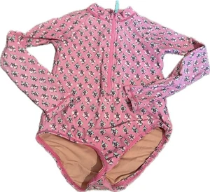 J. Crew Crewcuts Girl’s Rash Guard UPF 50+ Swimsuit 6/7 - Picture 1 of 4