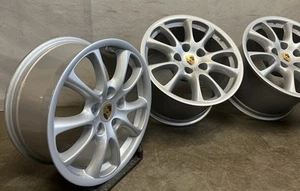 Llantas de aluminio originales Porsche llantas 996 Turbo S 4S / 8 y 11 ET45 versión ancha - Imagen 1 de 10