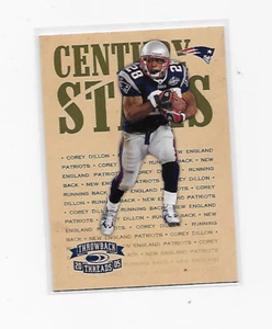 COREY DILLON 2005 THROWBACK THREADS #CS-3 CENTURY STARS 096/100 RARE PATRIOTS - Picture 1 of 2