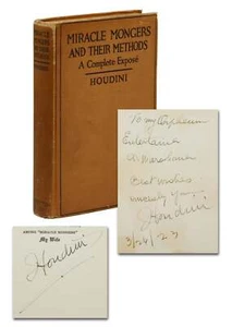 Harry Houdini / Miracle Mongers and their Methods Complete Expose Signed 1st ed - Imagen 1 de 6