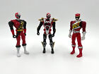Power Rangers Lot Of 3 Red 5" Action Figures