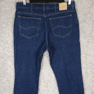 LEE 2008989 REGULAR STRAIGHT MEN'S JEANS W36 L30 DENIM ZIP DEADSTOCK COSTA RICA - Picture 1 of 10