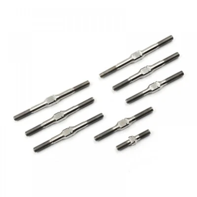 NEW Yeah Racing TATF-002SV 64 Titanium Turnbuckle Set (7pcs) for Tamiya Top - Image 1 of 2