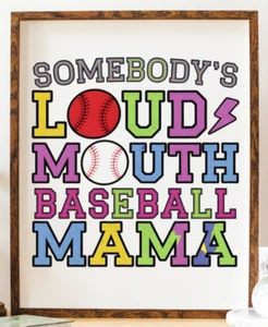 Kids Wall Art Print, Baseball Kids Room Print, Baseball Wall Art Print #54 - Picture 1 of 2