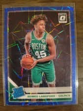 2019-20 Panini Donruss Optic Blue Velocity Romeo Langford Rookie RC No. 182