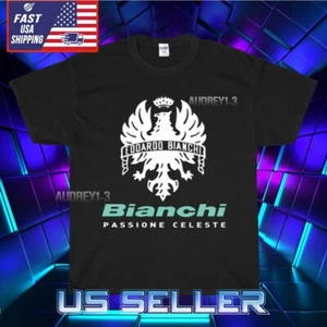 NEW BIANCHI PASSIONE CELESTE LOGO T-SHIRT UNISEX FUNNY AMERICAN USA SIZE S-5XL - Picture 1 of 6