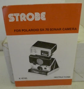 Kalimar K-474S Strobe Flash for Polaroid Sonar SX-70 Camera - MANUAL ONLY - Picture 1 of 3