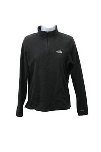 The North Face Women's 1/4 Zip TKA100 Poly Fleece Sweater Pullover, Black, M - Picture 1 of 5