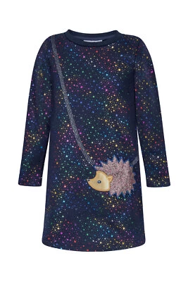 Happy Girls Kleid Langarm Igel navy blau