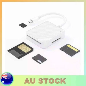 4in1 4Slot Type-C USB-C Smart Media M2 SD SM XD Memory Card Reader Adapter New - Picture 1 of 10