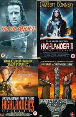 HIGHLANDER 1-4 Anthology Complete Collection 1 2 3 4 Box Set Sealed Region 2 DVD - Image 1 of 4