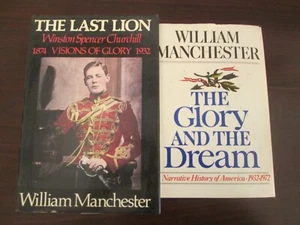 WILLIAM MANCHESTER CHURCHILL LAST LION VOL 1  & GLORY AND THE DREAM VOL 2 HC DJ - Picture 1 of 6