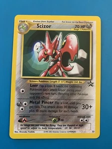 Tarjeta Pokémon Scizor #33 Black Star Promo rara de colección - casi nueva - Imagen 1 de 2